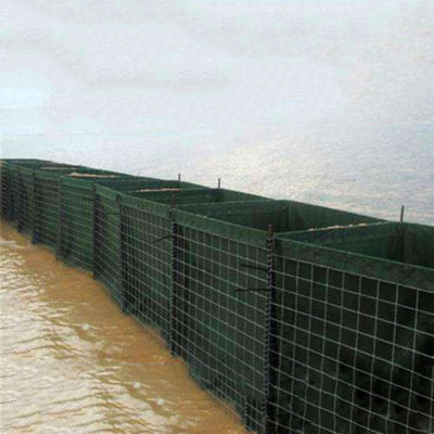 ایزو گالوانیزه ماسه دیواری L10m جعبه دفاعی پر شده با مانع